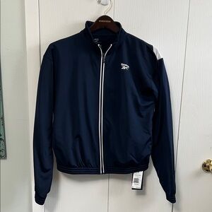 Reebok Navy and White Jacket
